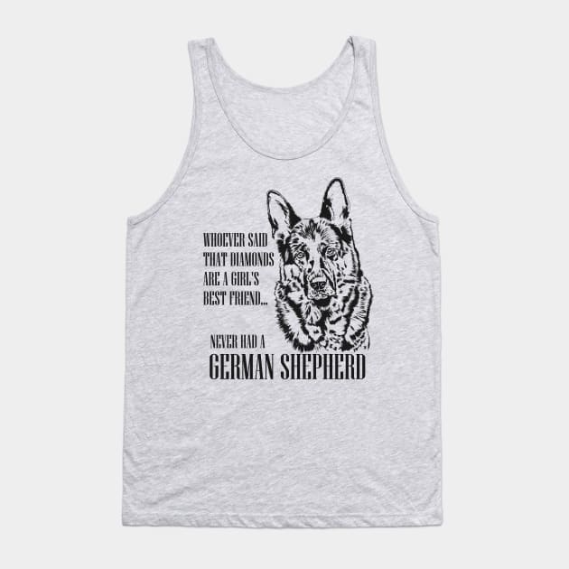 German Shepherd Dog - GSD Tank Top by Nartissima